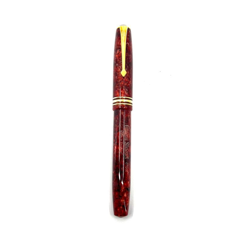 Conway Stewart Lustrous Marbled Scarlet Fountain Pen