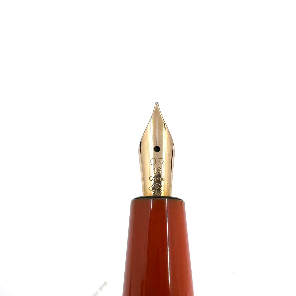 Bexley ULTRA GIANT Limited Edition Black Ebonite Fountain Pen with a Companion Orange Fountain Pen Hidden Inside - Oversized Medium 14kt Gold Nib - Number 00 of 25 that were sold to the Public