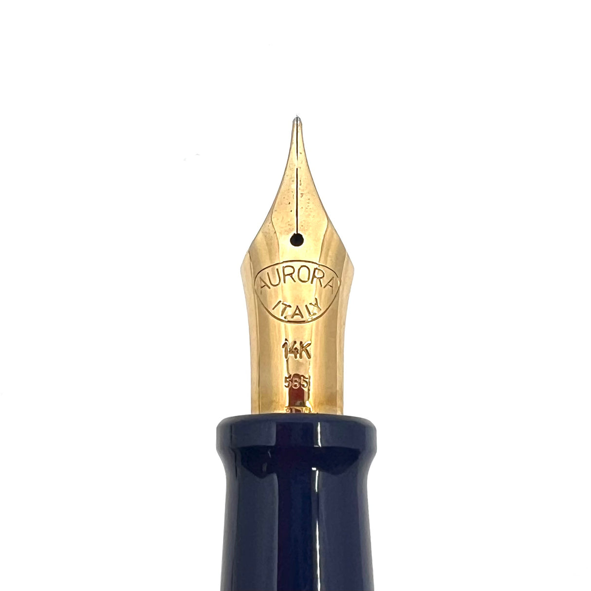 Aurora Large #88 Navy Blue 70th Anniversary Limited Edition Fountain Pen - Flexy Fine 14K Nib