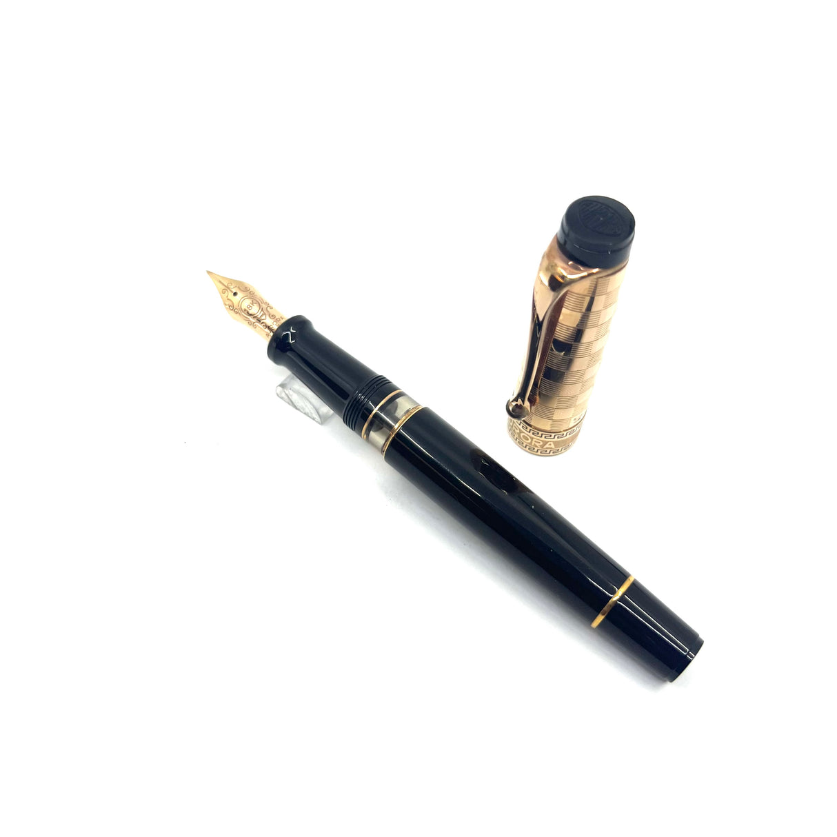 Aurora Optima Art Deco Special Edition Fountain Pen - Fine 18kt Gold Nib