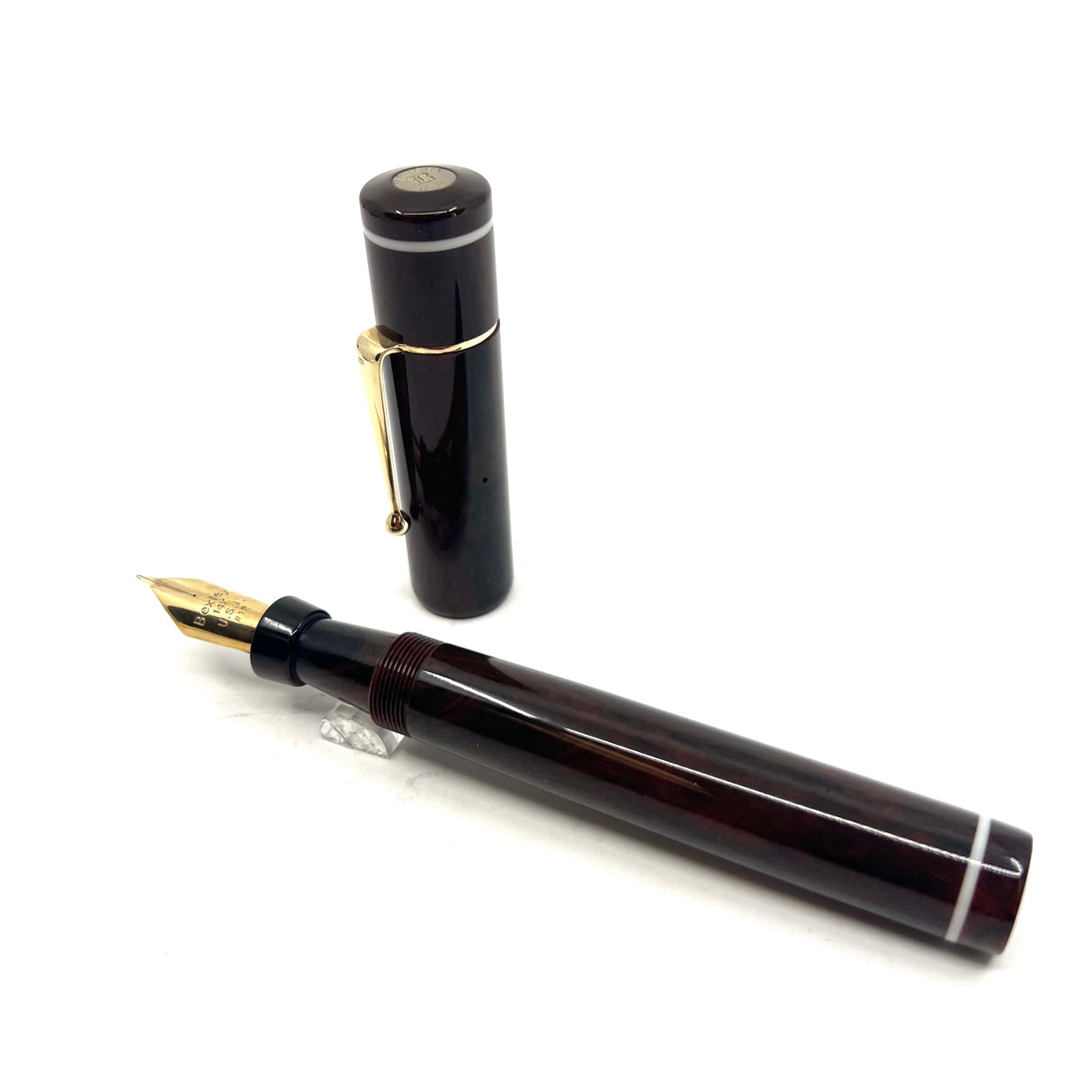 Bexley GIANT Brown/Black Marbled Oversized Fountain Pen