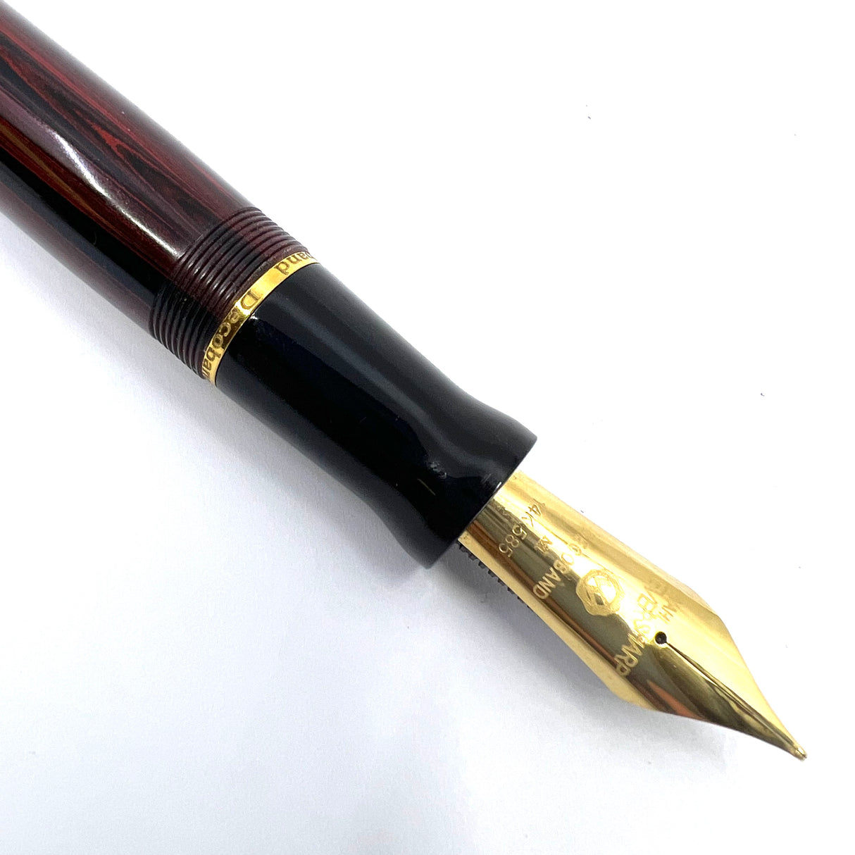 Wahl-Eversharp Decoband Rosewood Ebonite Fountain Pen - Medium 14kt Gold Nib