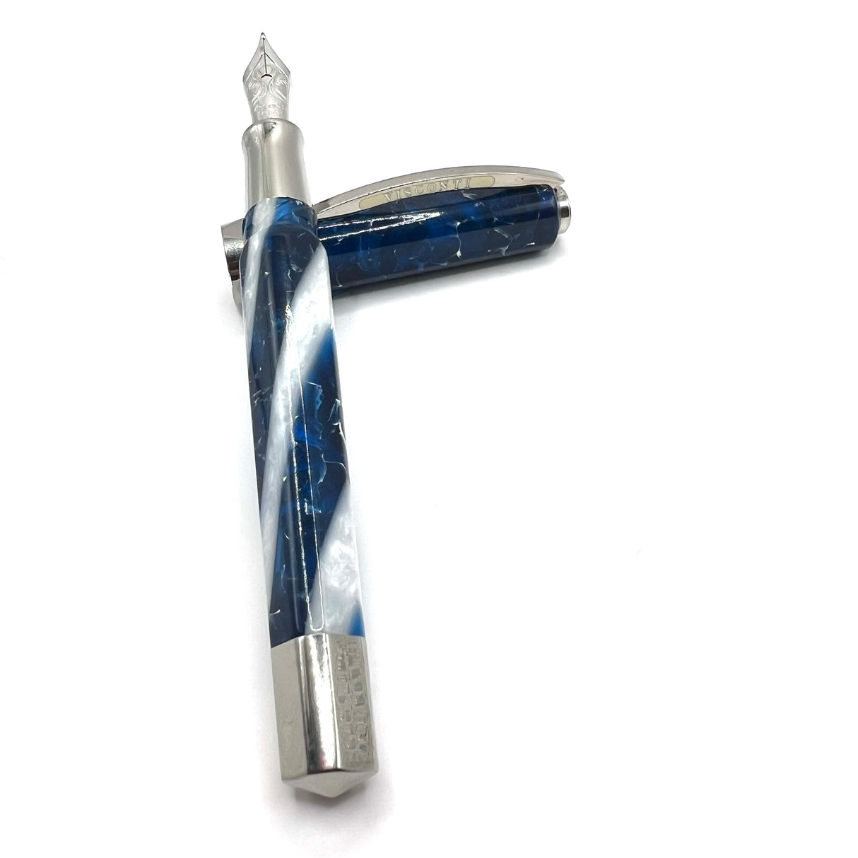 Visconti Opera Elements Translucent Blue/White Fountain Pen