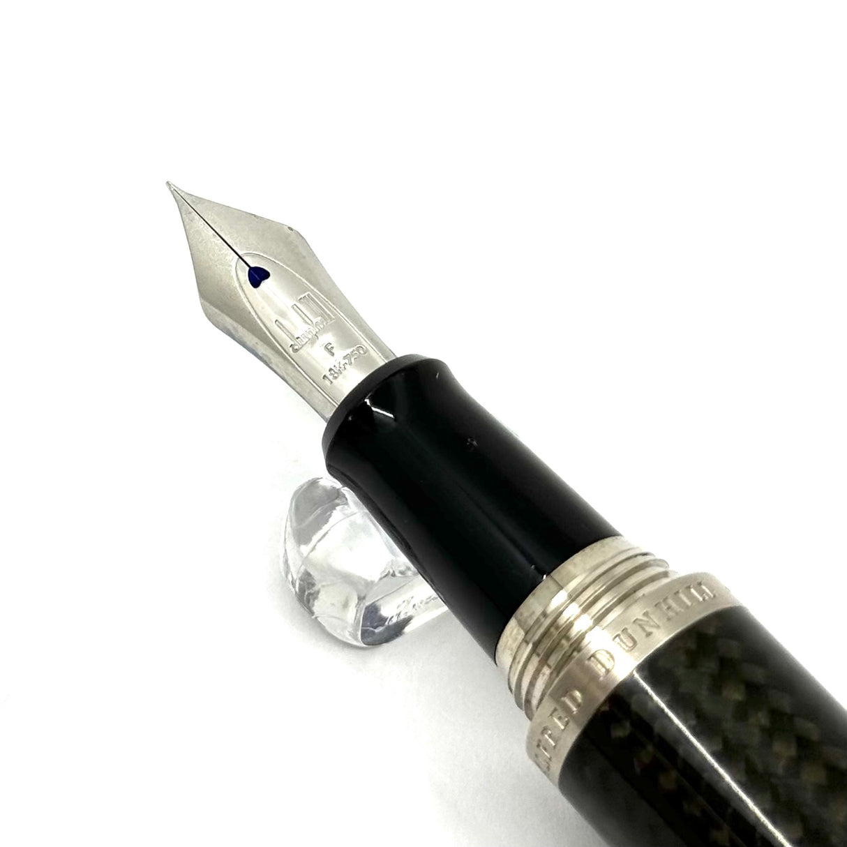 Dunhill AD2000 Carbon Fibre Large Fountain Pen - Fine 18kt Gold Nib