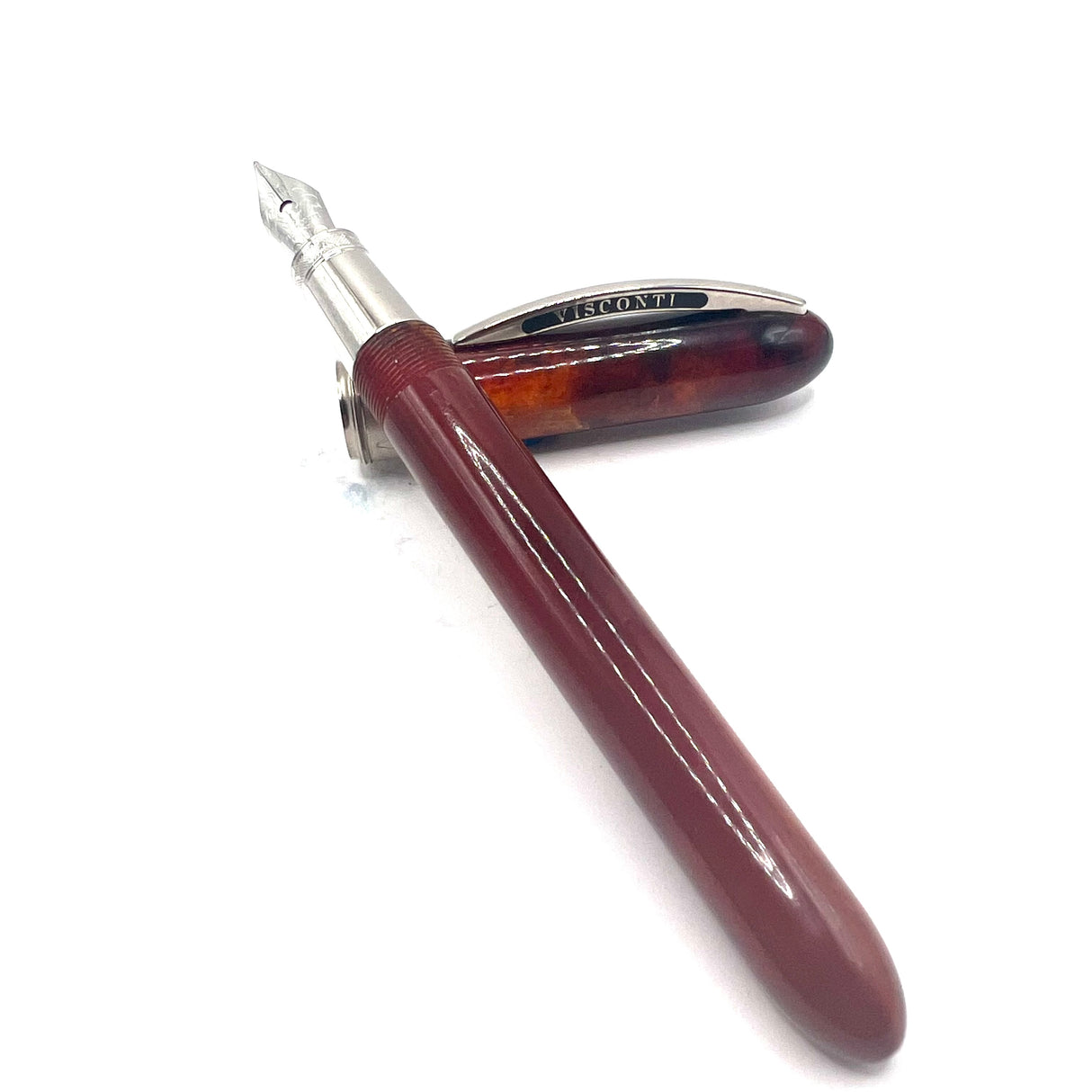 Visconti (First Generation) Van Gogh Sandal Red Midi Fountain Pen- Medium Stainless Steel Nib