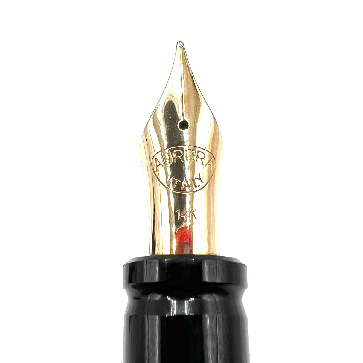 Aurora Optima Blue Marble Auroloide Fountain Pen - Medium 14kt Gold Nib