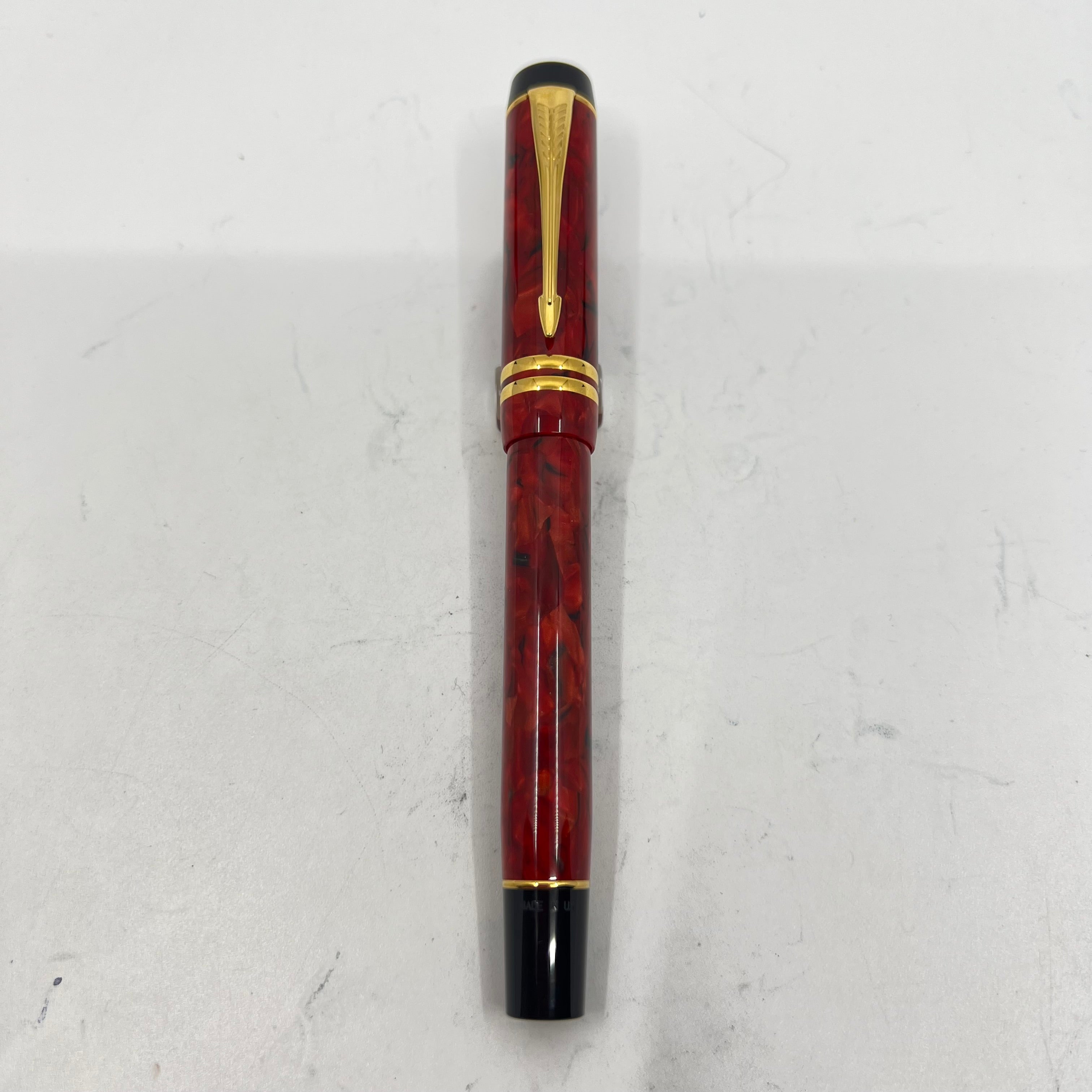 Parker International (Standard Size) Duofold Red Jasper Fountain