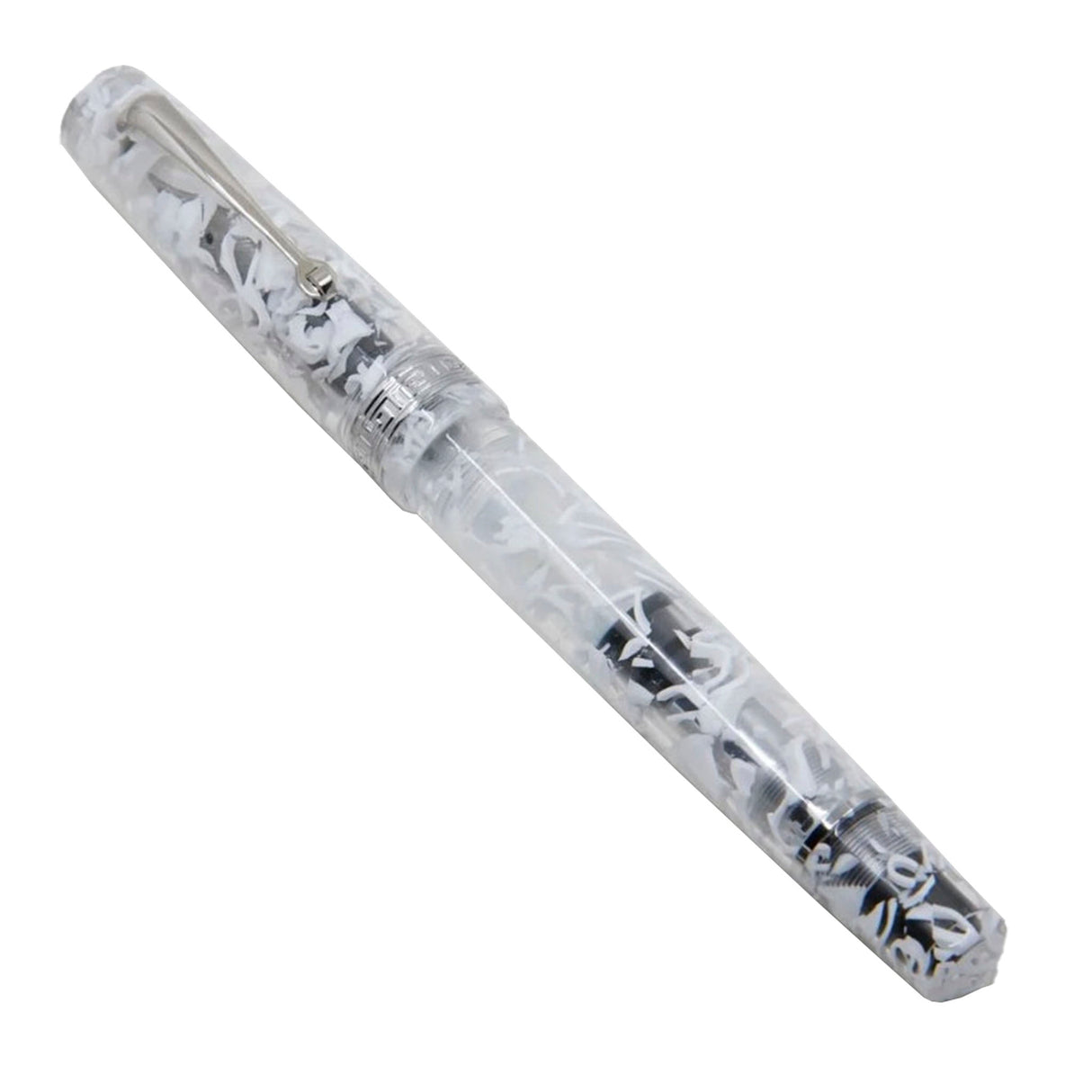 ASC Studio White Guatemala Rhodium Trim - Fountain Pen