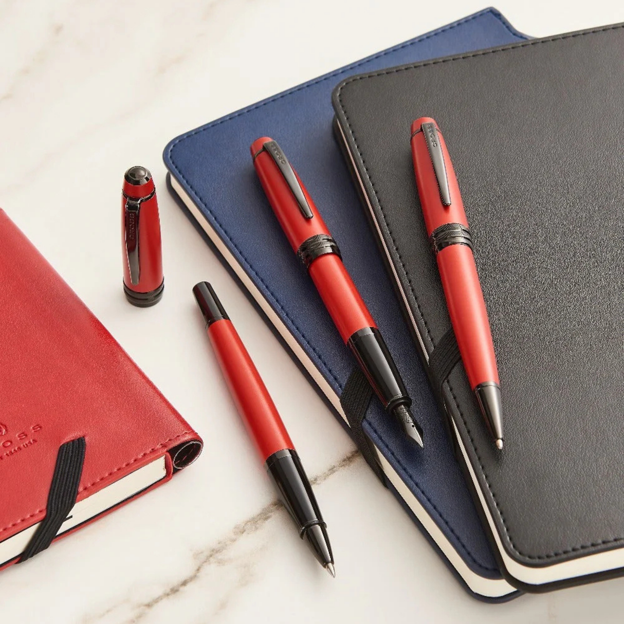 Cross Bailey Matte Red Lacquer Rollerball Pen