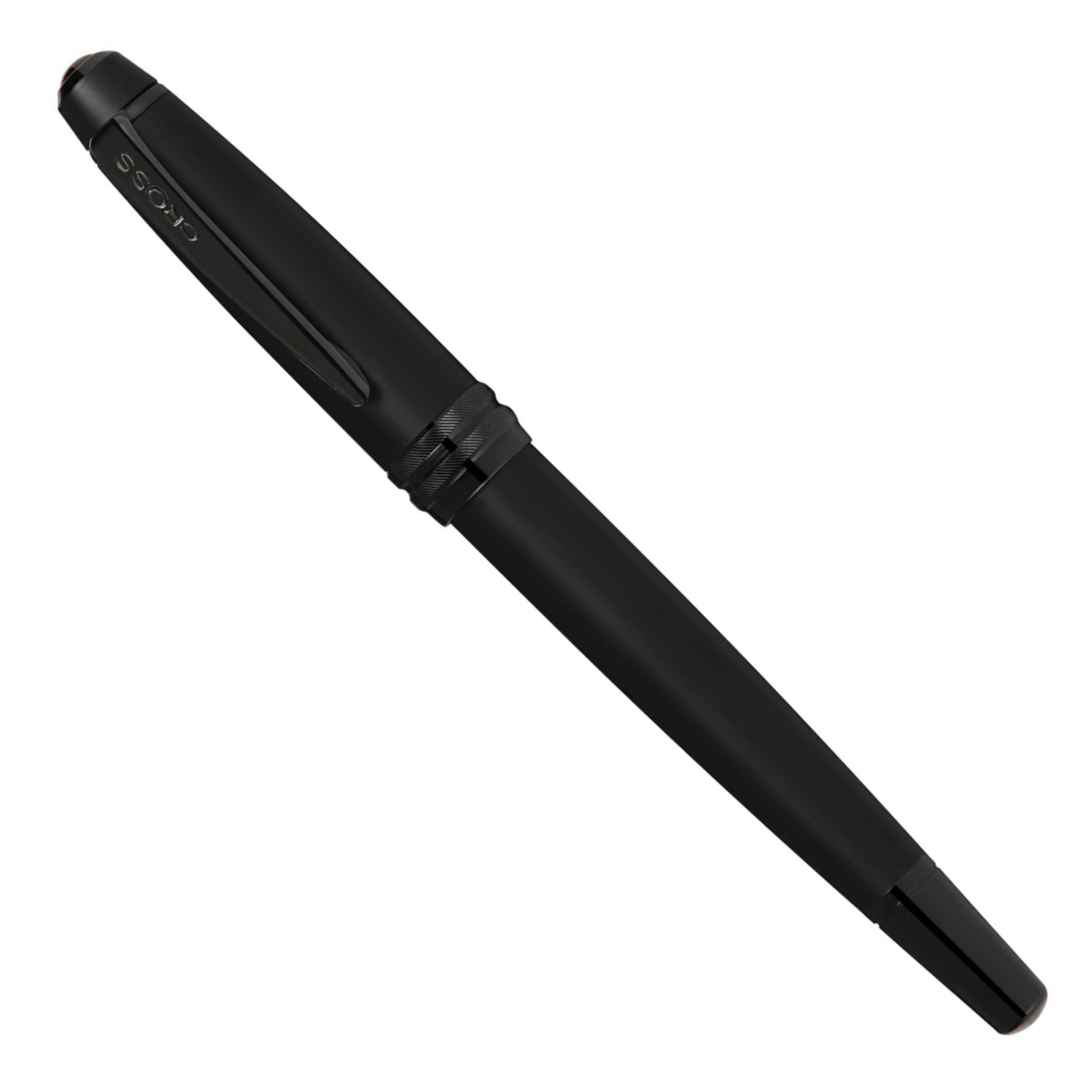 Cross Bailey Matte Black Lacquer Stainless Steel Medium Nib Fountain Pen