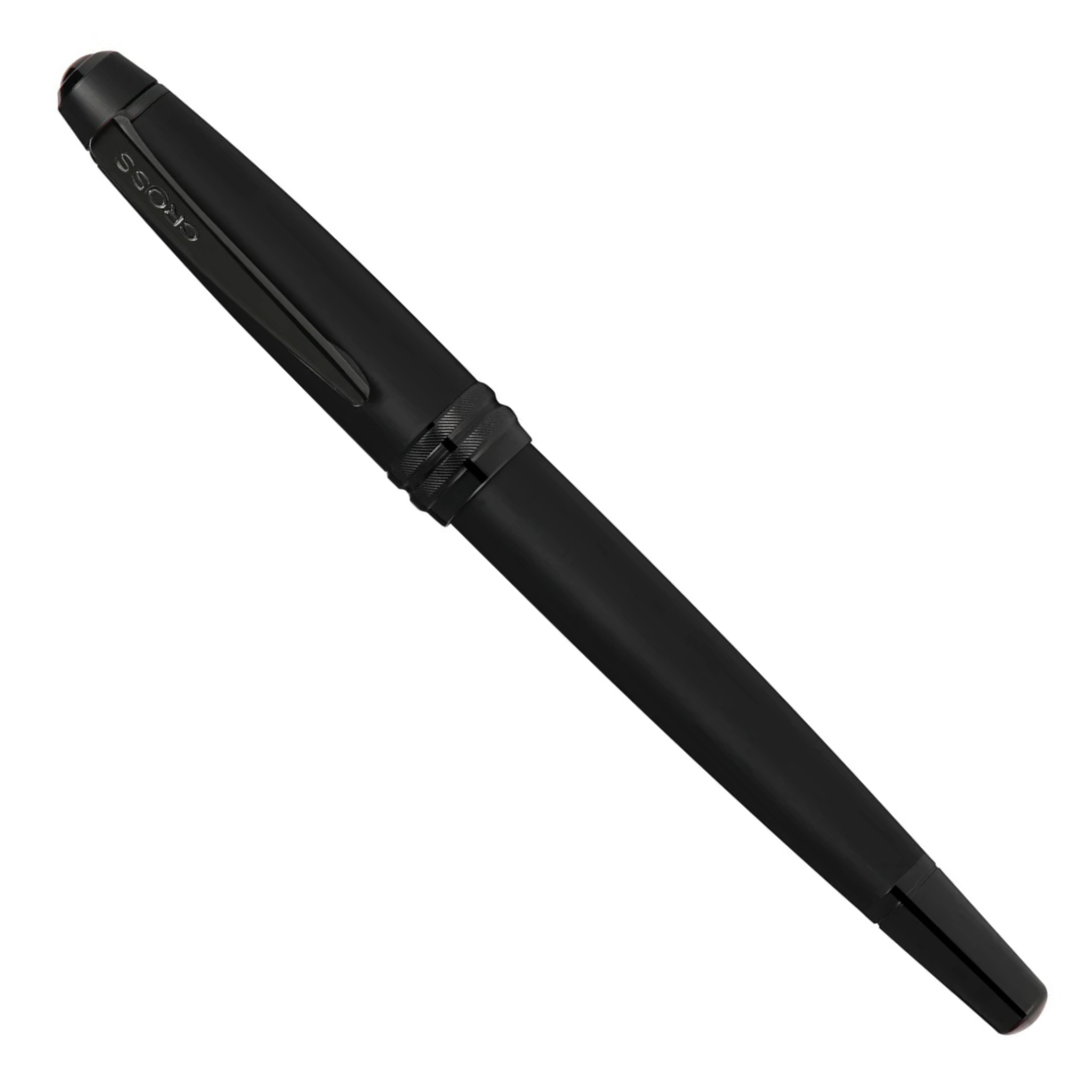 Cross Bailey Matte Black Lacquer Stainless Steel Medium Nib Fountain Pen