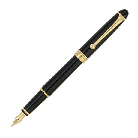 Aurora 88 Gold Trim/Black Barrel - Medium Fountain Pen