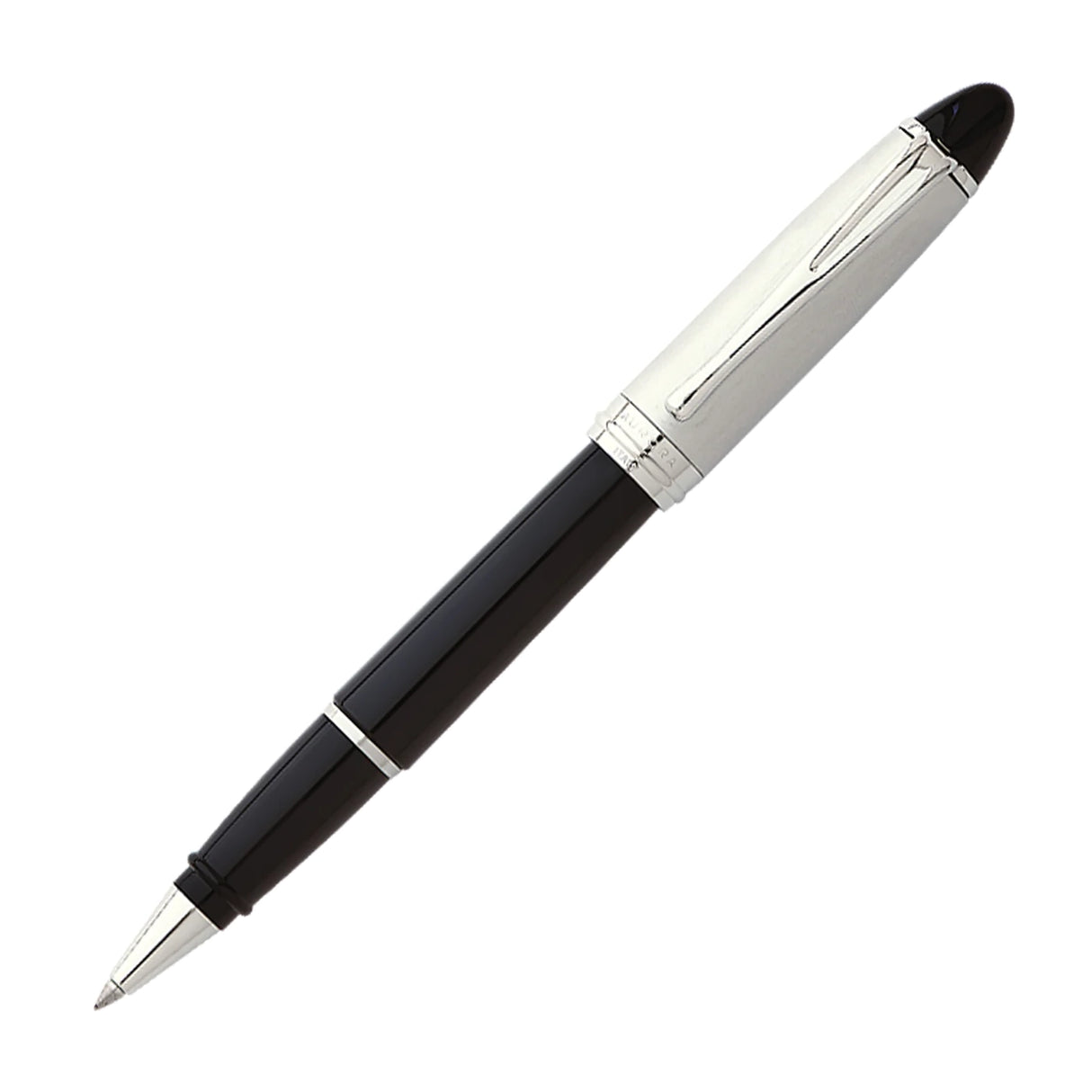 Aurora Ipsilon Metal Black W/ Chrome Cap Rollerball