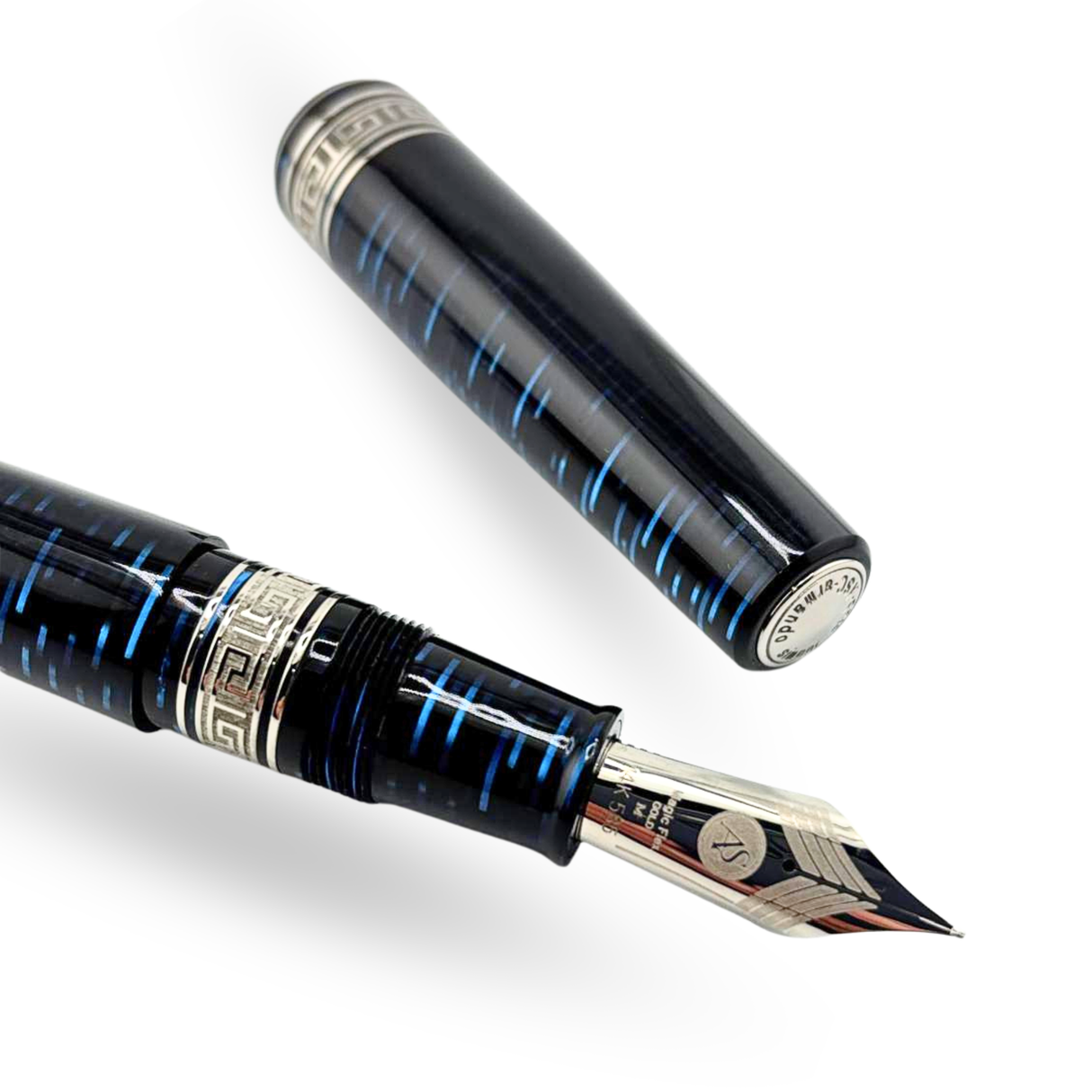 ASC Bologna Extra Blue "Wall Street" Skyscraper Limited Edition Fountain Pen Collection