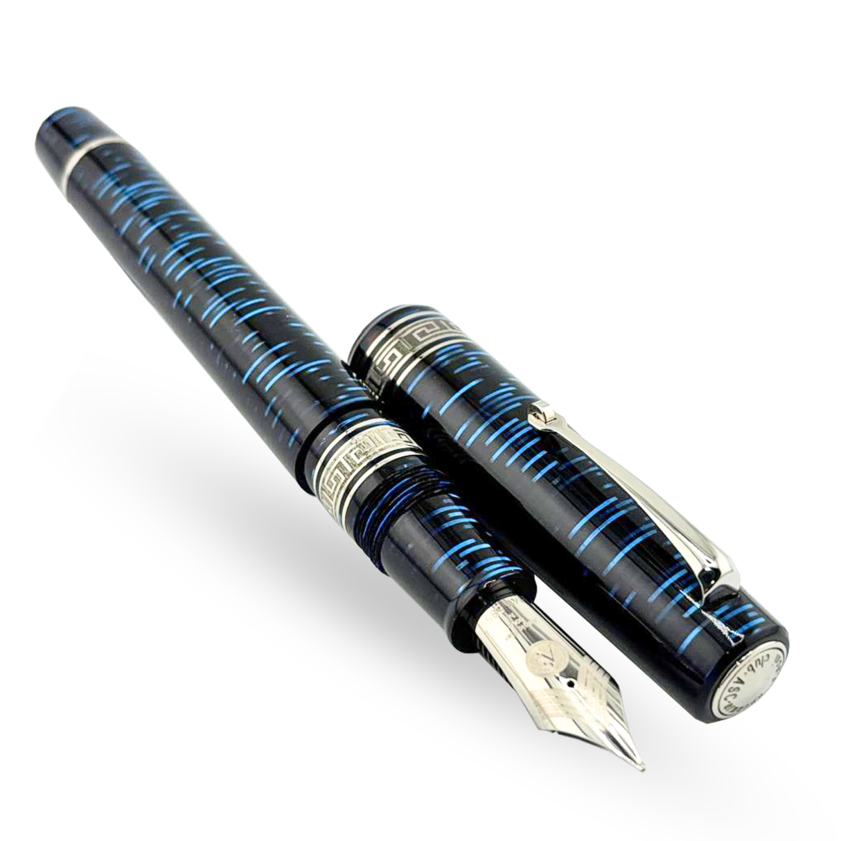 ASC Bologna Extra Blue "Wall Street" Skyscraper Limited Edition Fountain Pen Collection