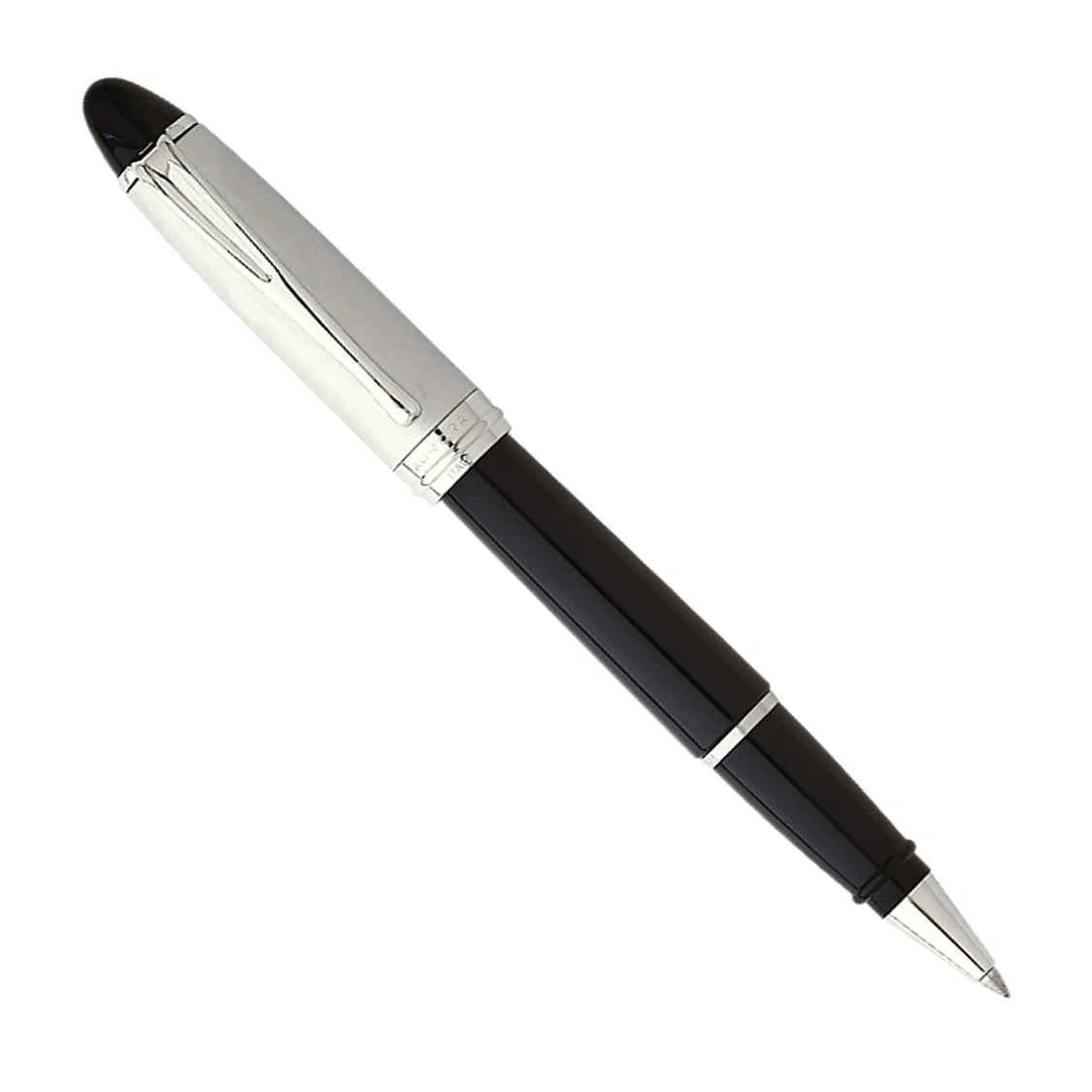 Aurora Ipsilon Metal Black W/ Chrome Cap Rollerball