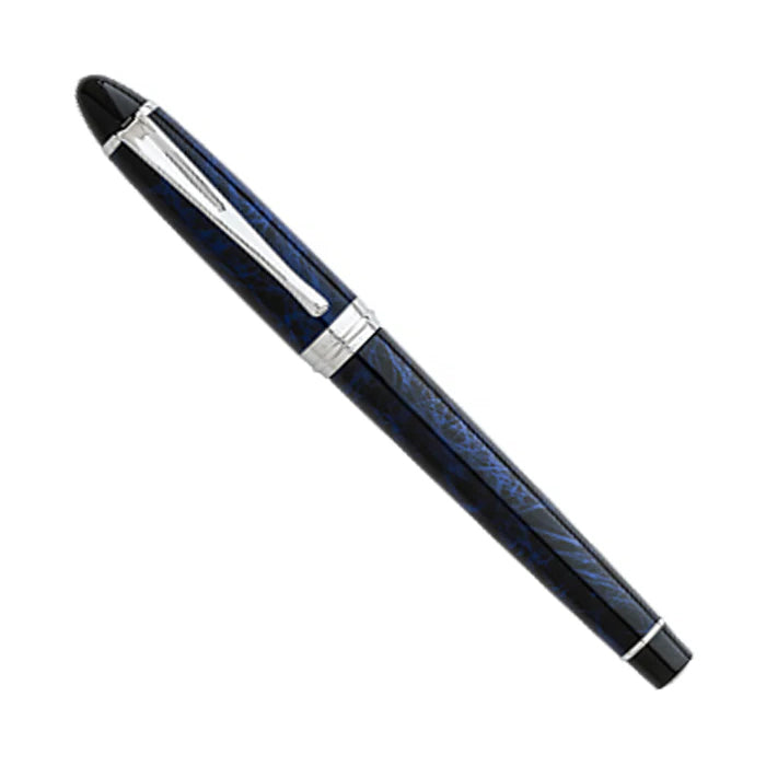 Aurora Ipsilon Deluxe Blue Lacquer Marble - Rollerball