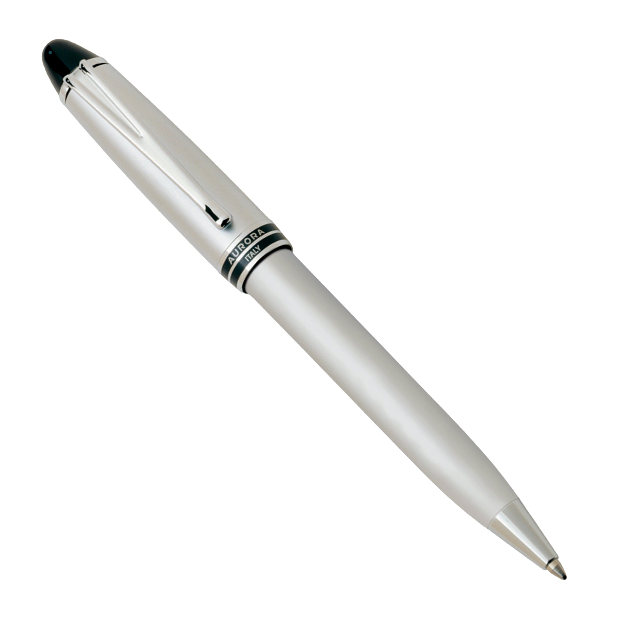 Aurora Ipsilon Metal All Chrome Cap and Barrel Satin Finish Ballpoint