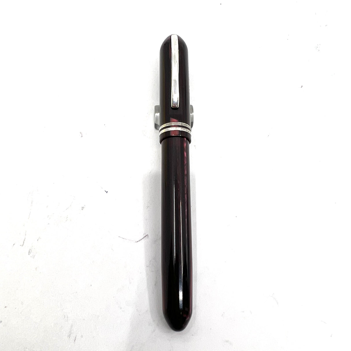 Visconti Viscontina Striped Burgundy (Vintage) Celluloid Limited Edition Mini Fountain Pen