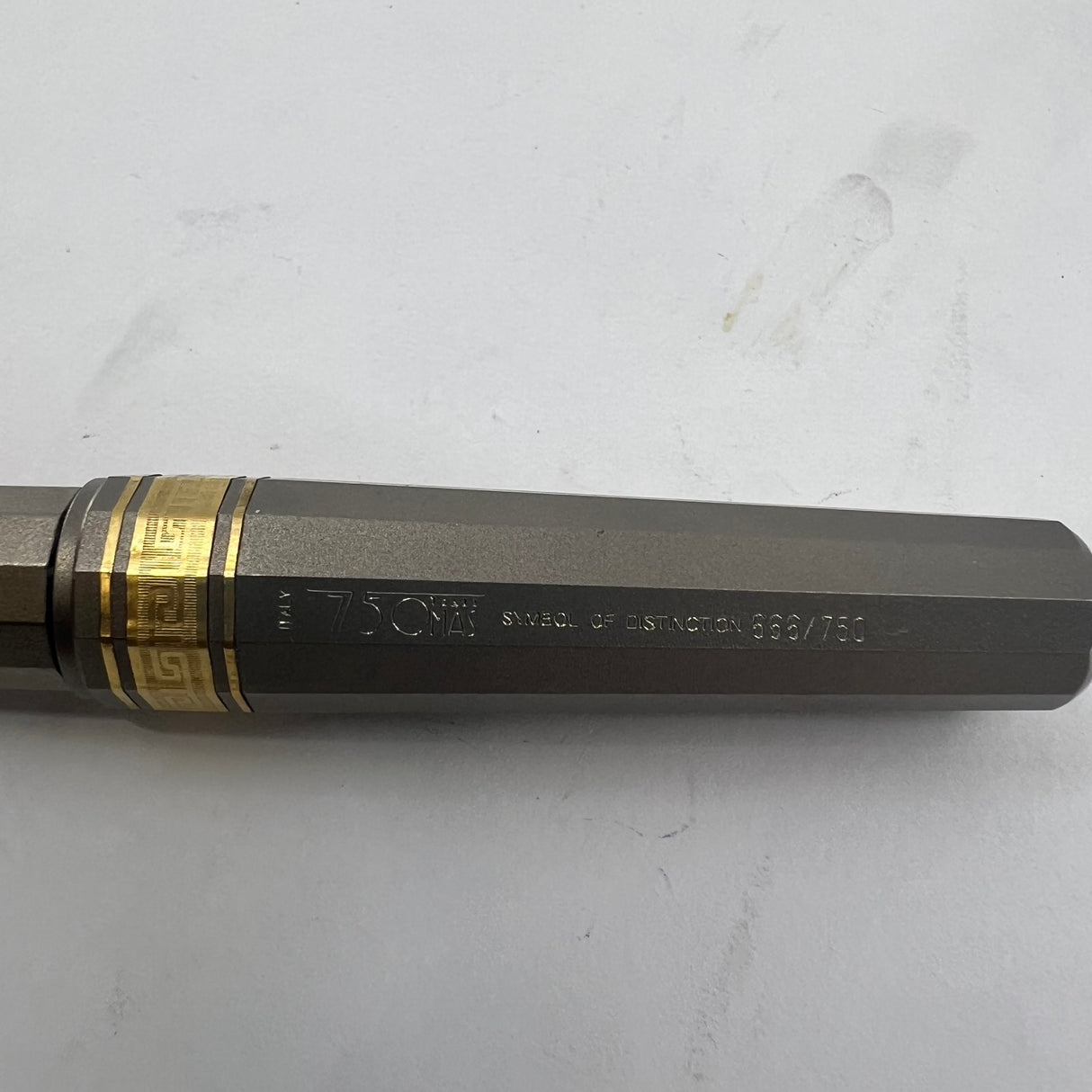 OMAS T-2 Titanium 75th Anniversary Limited Edition Fountain Pen - Medium 18kt Gold Nib