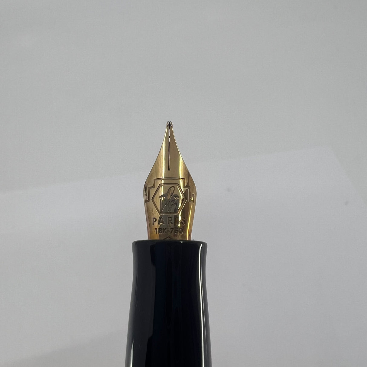 Waterman Ivory Resin Charleston Fountain Pen - Fine 18kt Gold Nib