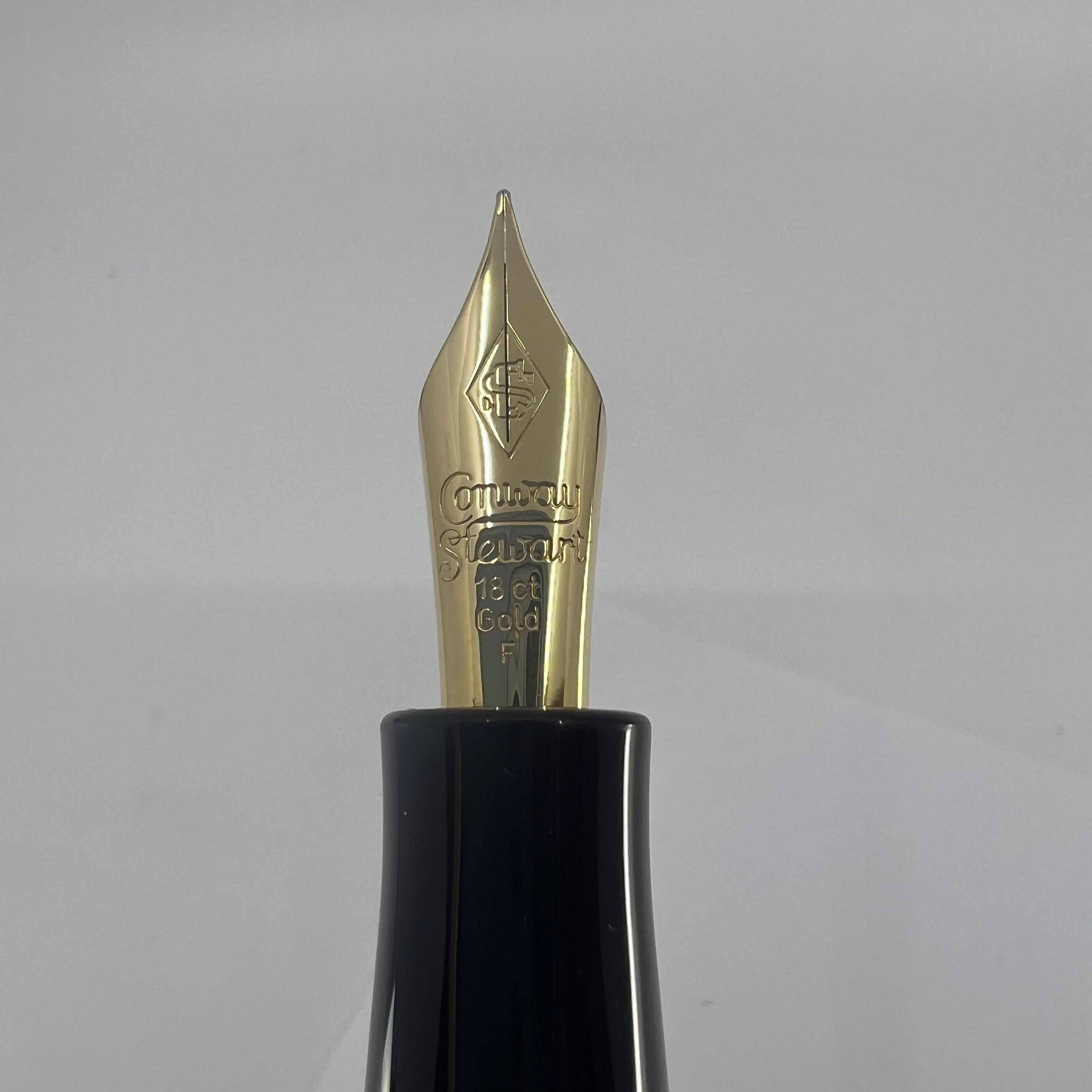 Conway-Stewart UK Charles Dickens "A Christmas Carol" Limited Edition Hand Painted Fountain Pen   -  Fine 18kt Gold Nib  - Number 1 of Only 8 Pens Made (2006)!!!