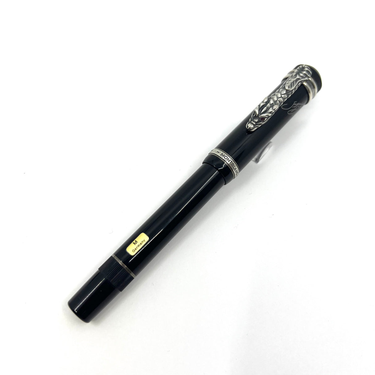 Montblanc Imperial Dragon Sterling Silver Limited Edition Fountain Pen-Medium 18kt Gold Nib