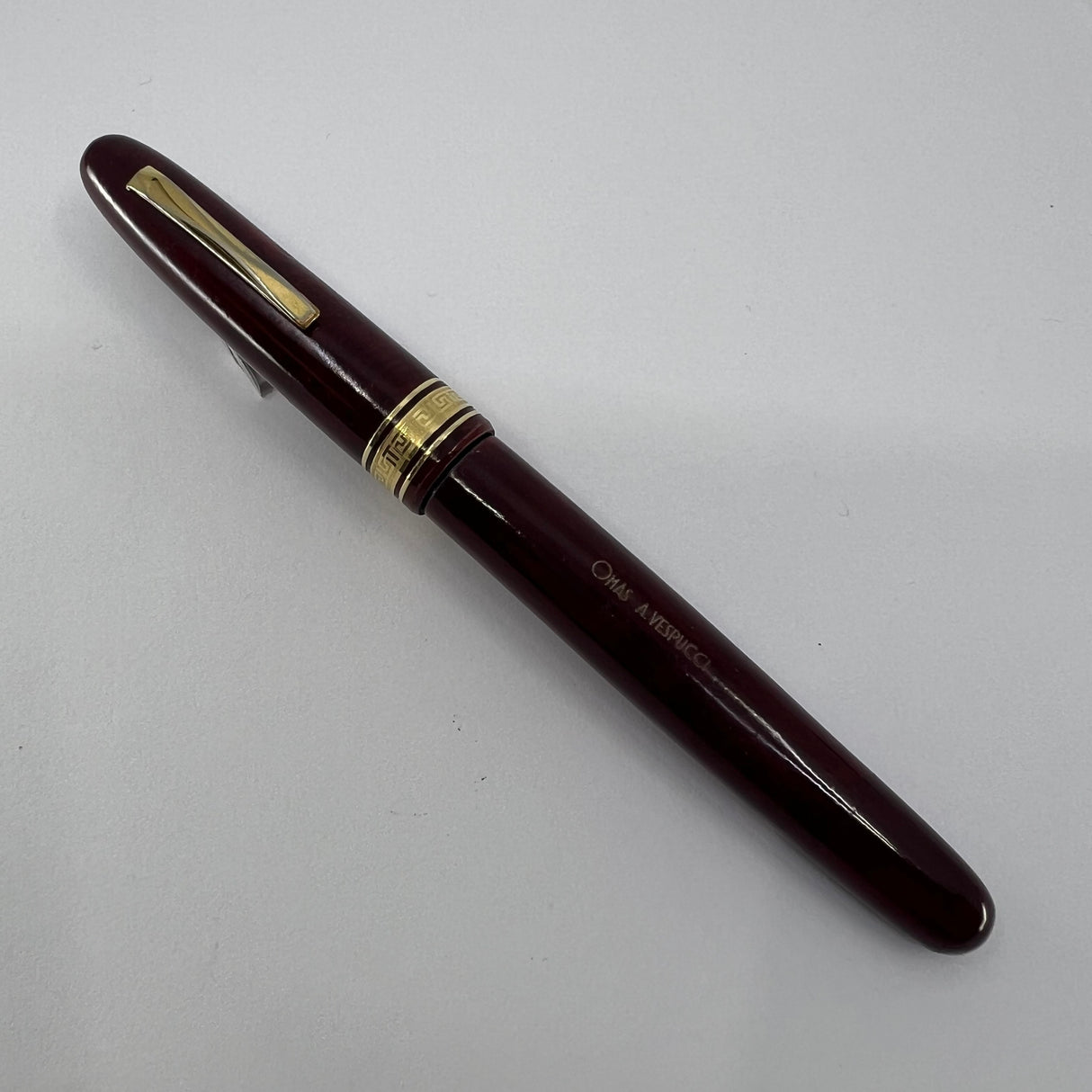 OMAS Amerigo Vespucci Ogiva Wood Large Fountain Pen - Fine 18kt Gold Nib