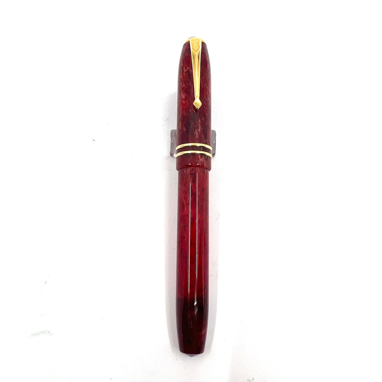 Conway Stewart Dinkie Lustrous Marbled Red Fountain Pen