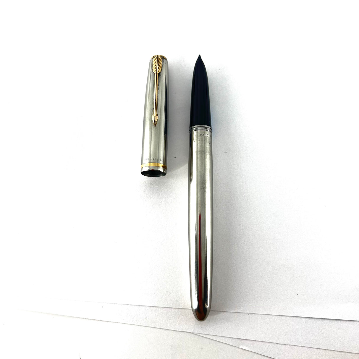 Parker 51 Aerometric Flighter Full Stainless Steel Set