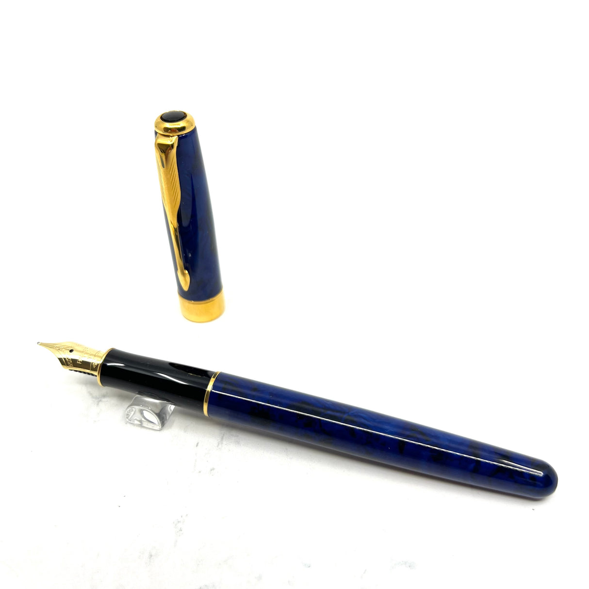 Parker Sonnet Blue/Black Marble Laque Fountain Pen