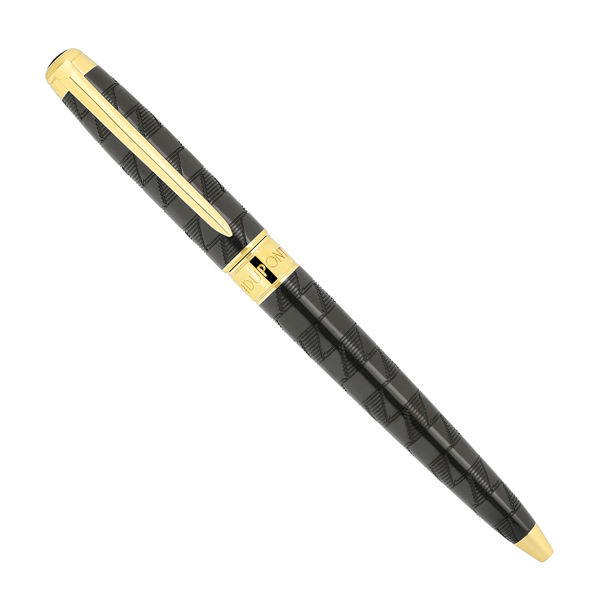 S.T. Dupont Monogram 1872 Eternity M Black & Gold Ballpoint