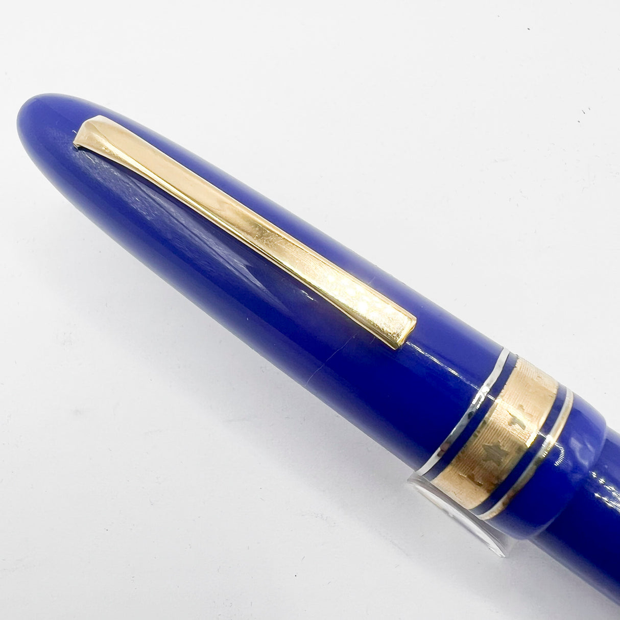 OMAS for Armando Simoni Club/1990's - Royal Blue Ogiva Extra Fountain Pen - Medium 18kt Gold Nib