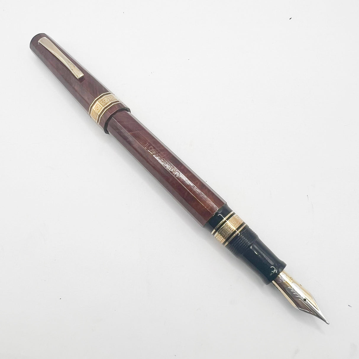 OMAS Cristoforo Colombo II Briar Wood Senior Paragon Fountain Pen - Medium 18kt Gold Nib