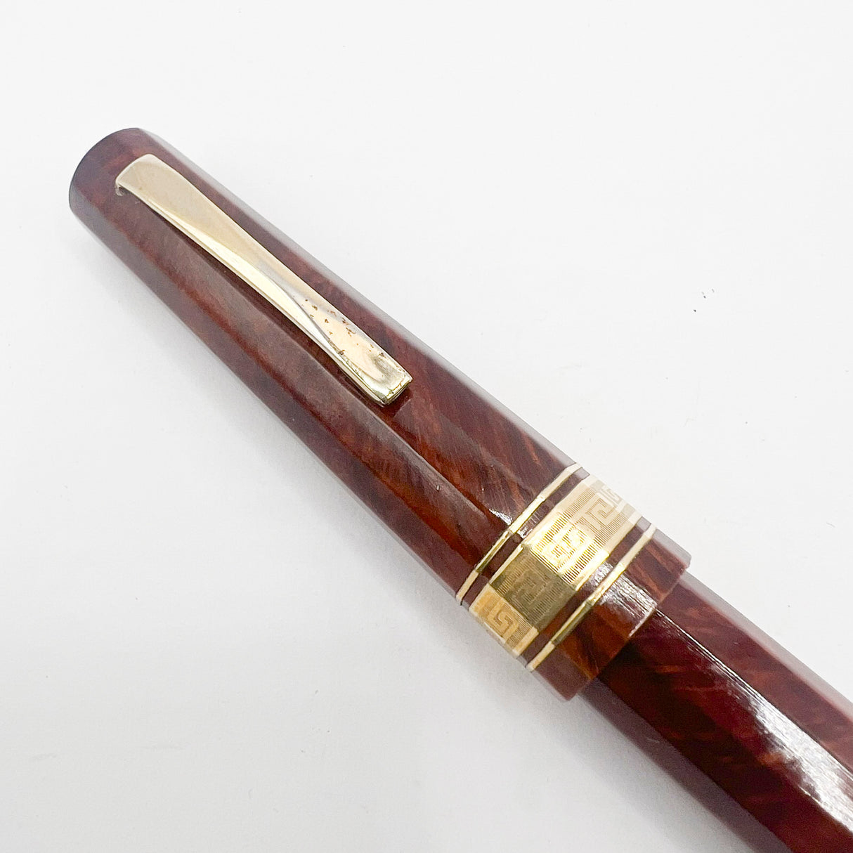 OMAS Cristoforo Colombo II Briar Wood Senior Paragon Fountain Pen - Medium 18kt Gold Nib