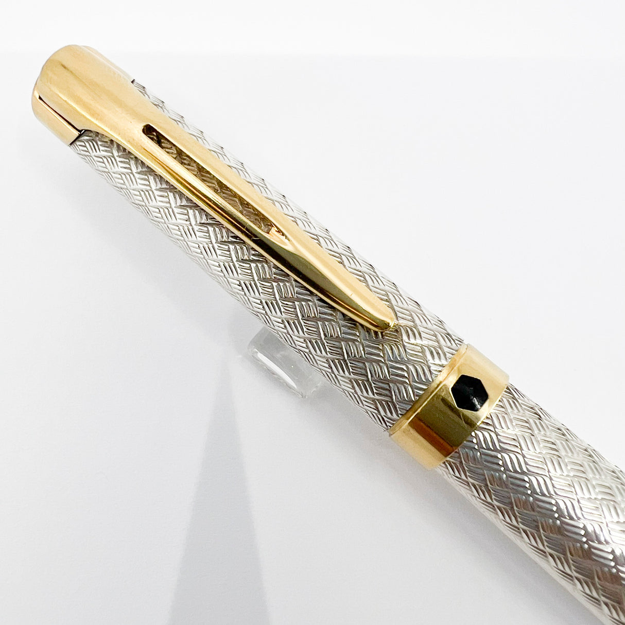 Waterman L'Etalon Sterling Silver Basketweave Design Rollerball