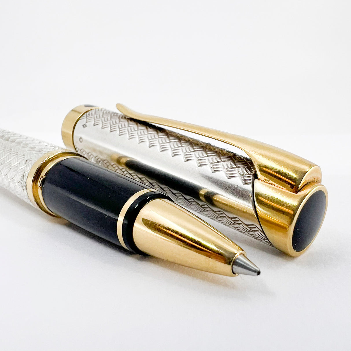 Waterman L'Etalon Sterling Silver Basketweave Design Rollerball