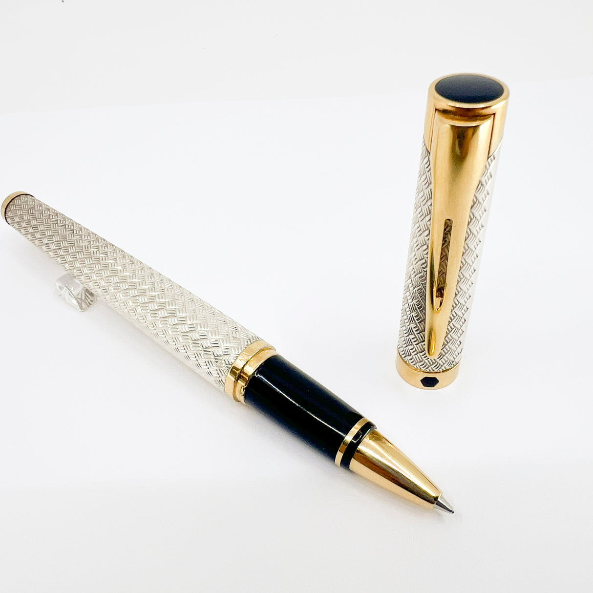 Waterman L'Etalon Sterling Silver Basketweave Design Rollerball