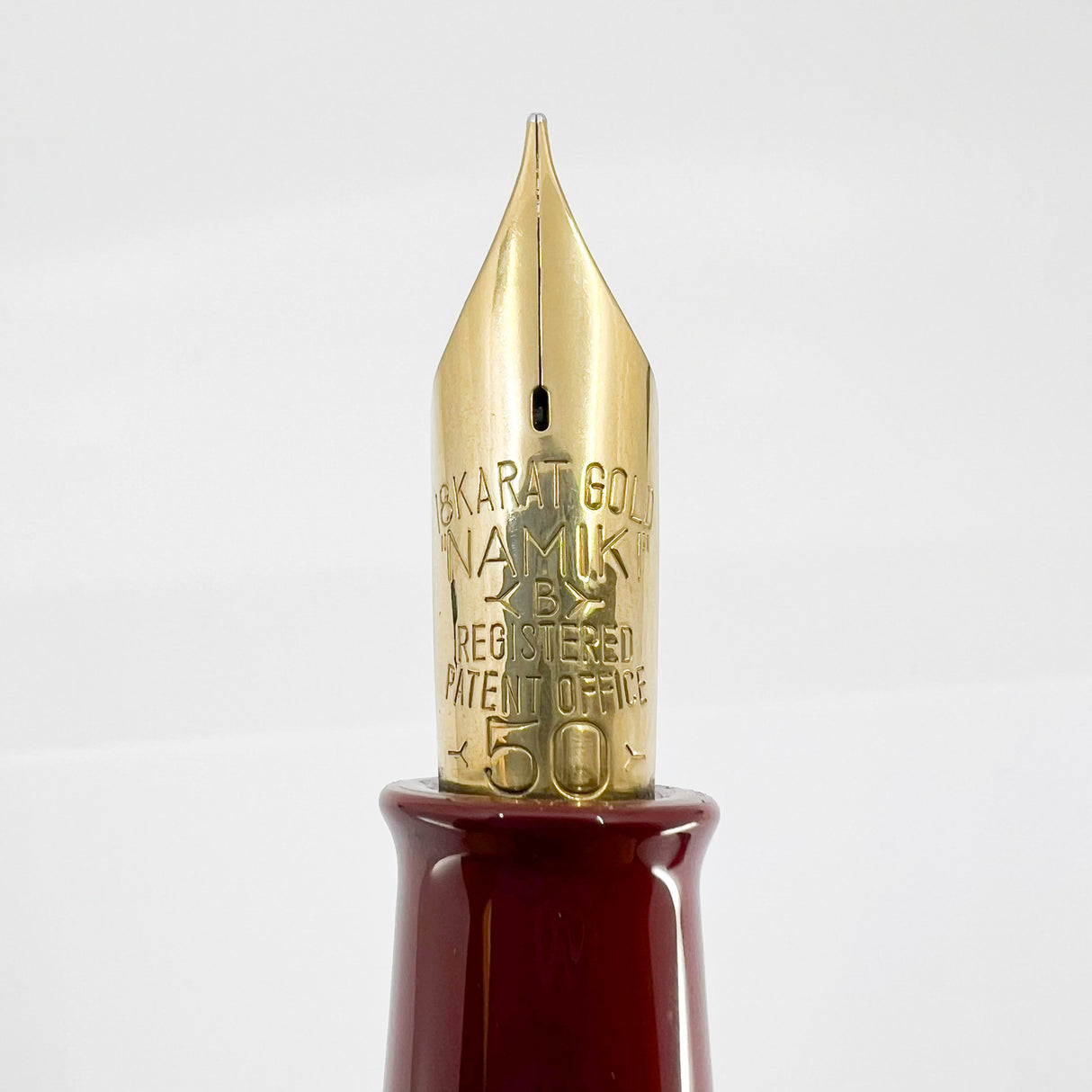 Pilot Namiki Emperor Red Urushi Fountain Pen - Broad 21 kt Gold Nib - Circa 1996