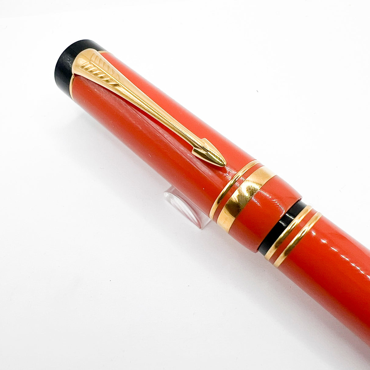 Parker "Big Red" (Orange) Duofold Centennial (Largest Size) Fountain Pen - Medium 18kt Gold Nib