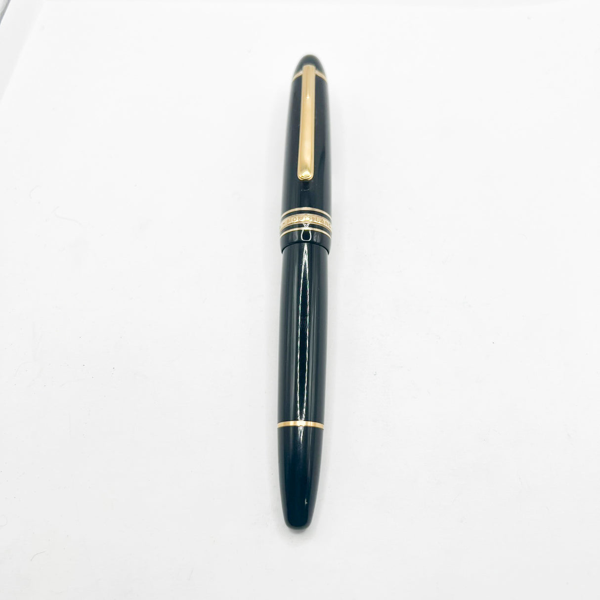 Montblanc Meisterstuck Black Resin #146 LeGrand Fountain Pen - Semi-Flex Extra Fine 14kt Gold Nib