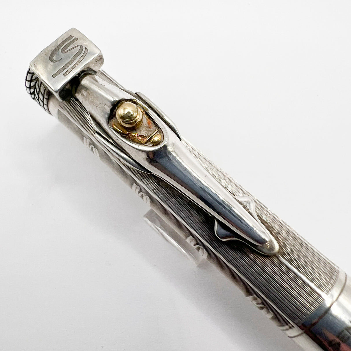Montegrappa Ayrton Senna Limited Edition Sterling Silver Fountain Pen - Medium 18kt Gold Nib - A RARE Fountain Pen!