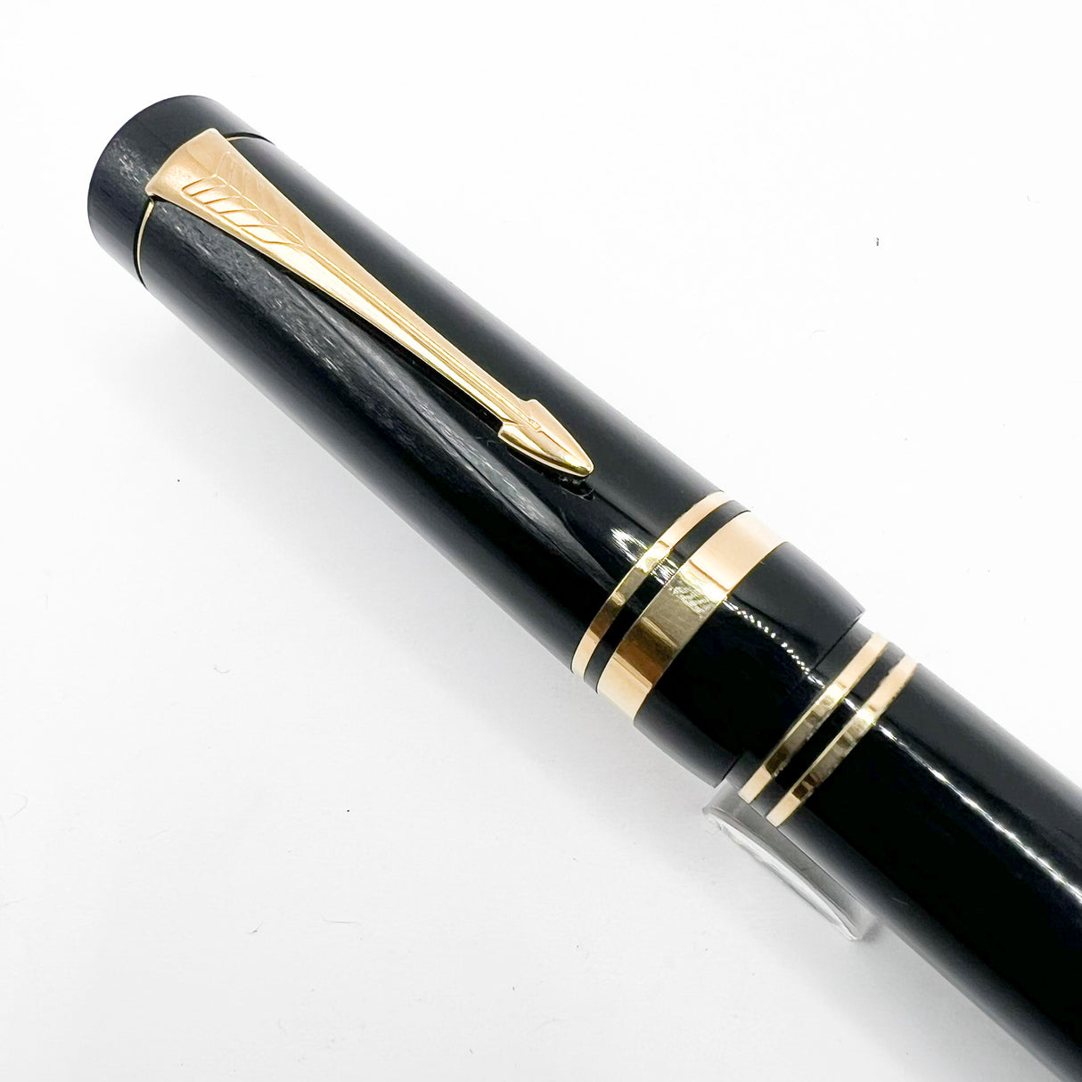 Parker “George Bush” 1989 Inaugural Black Duofold Centennial (Largest) Fountain Pen - Medium 18kt Gold Nib