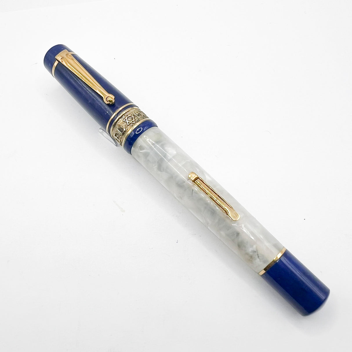 Delta Israel 50th Anniversary Gold Vermeil & Resin Limited Edition Fountain Pen - Medium 18kt Gold Nib