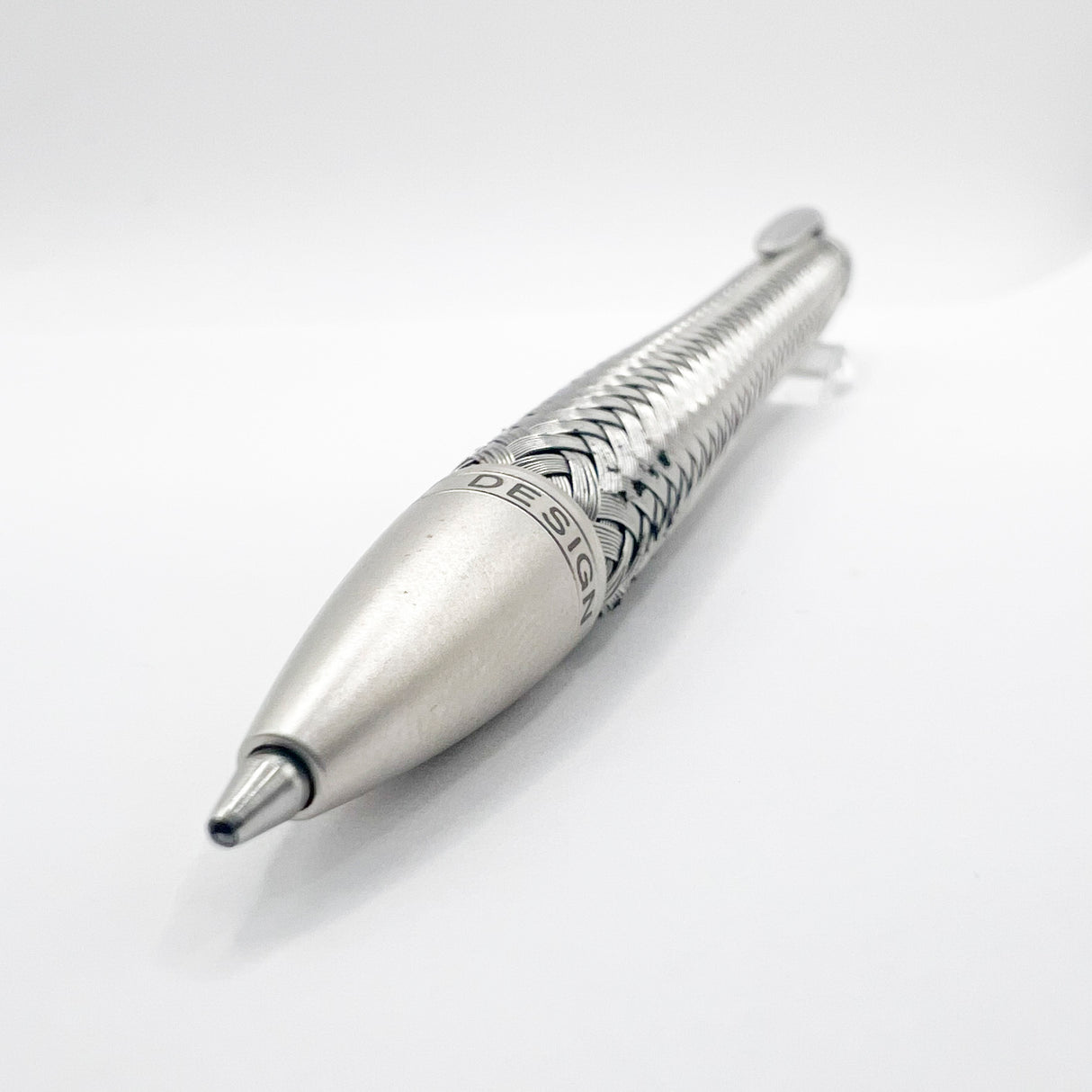 Porsche Design Tec-Flex Woven Stainless Steel Ballpoint Pen