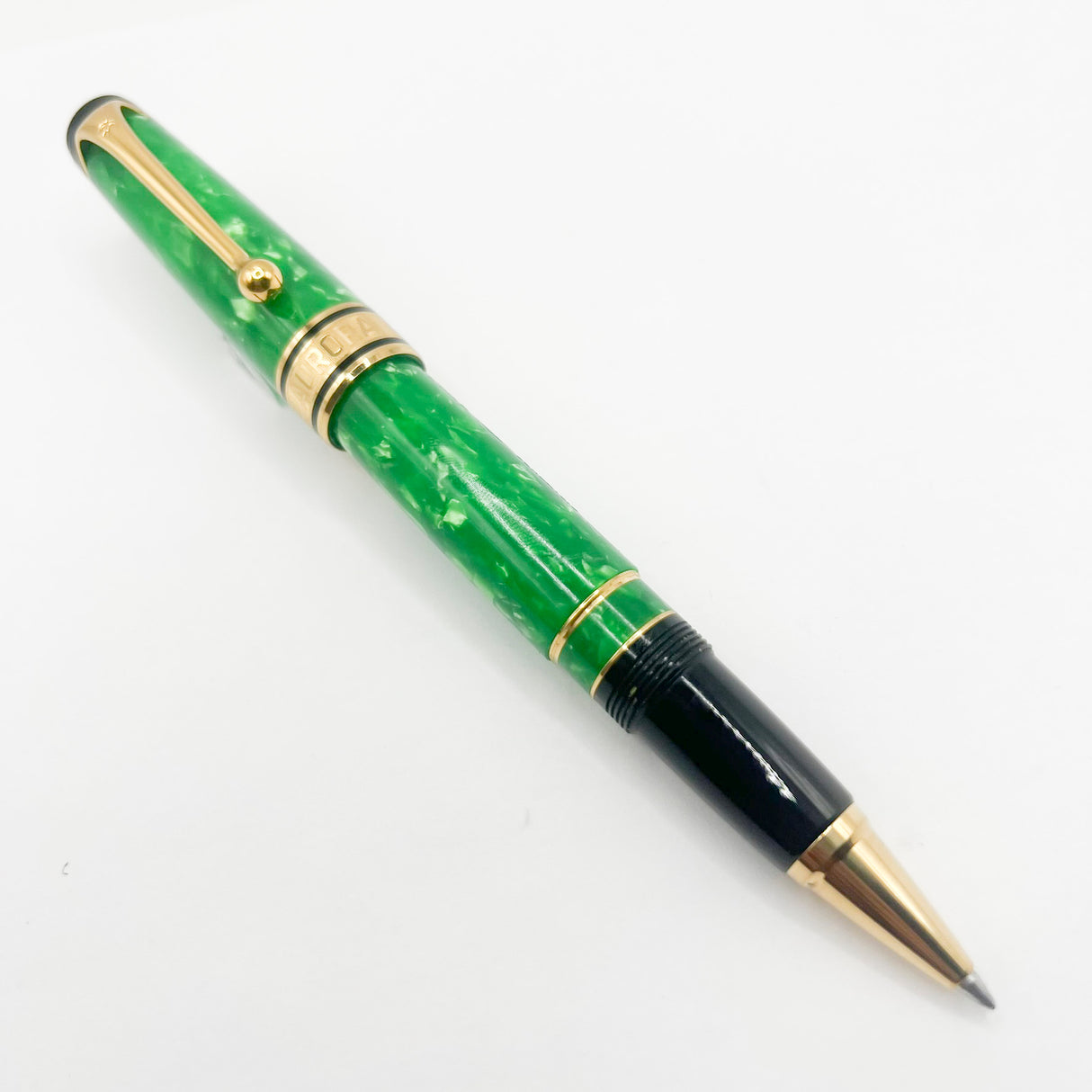 Aurora Optima Primavera Marbled Green Limited Edition Rollerball