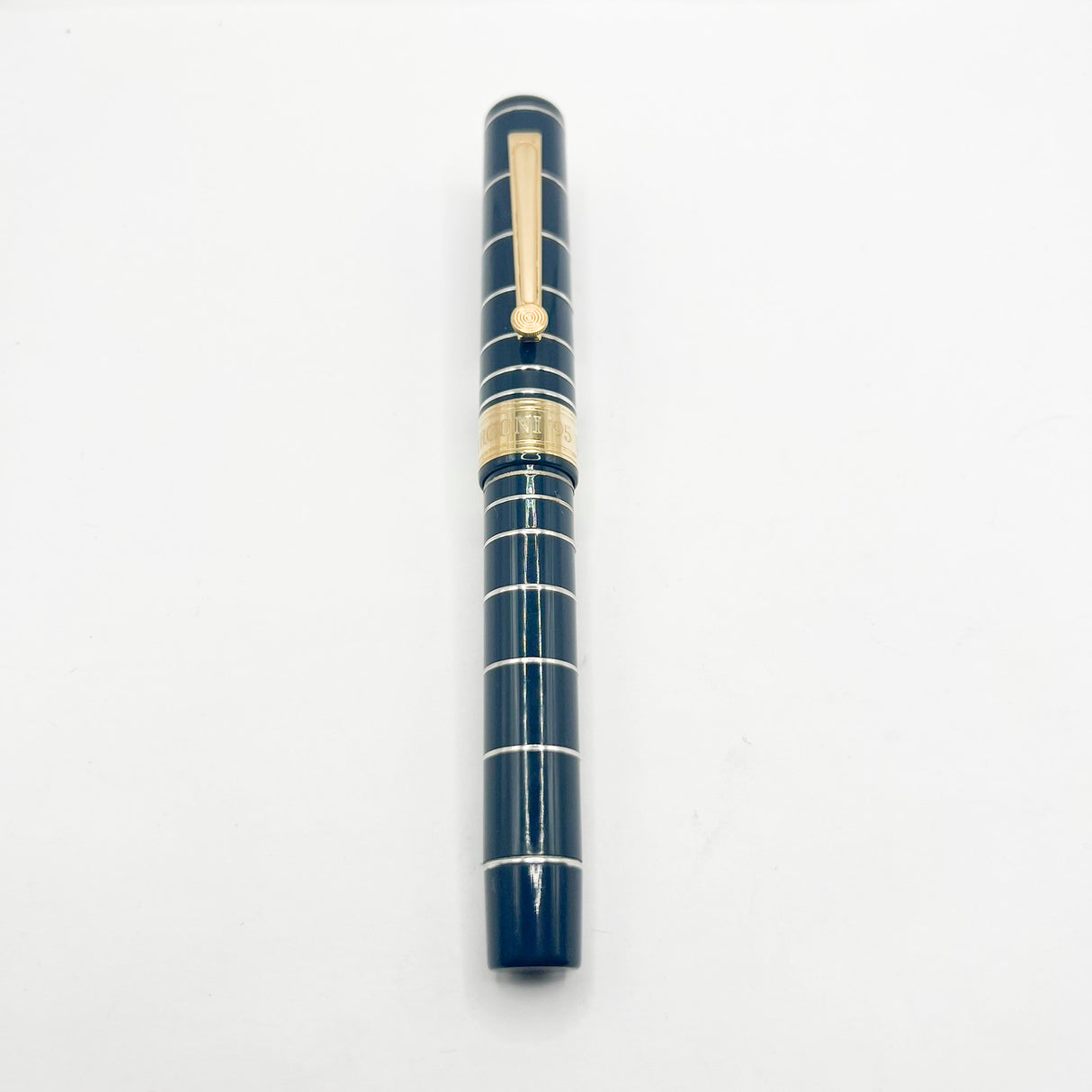 OMAS Dark Blue Marconi Limited Edition Fountain Pen - Fine 18kt Gold Nib