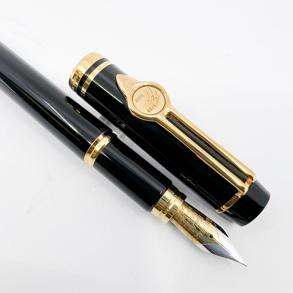 Waterman French Bi-Centennial LeMans Set - #100 Fountain Pen & Matching Ballpoint - Extra Fine 18 Kt Gold Nib