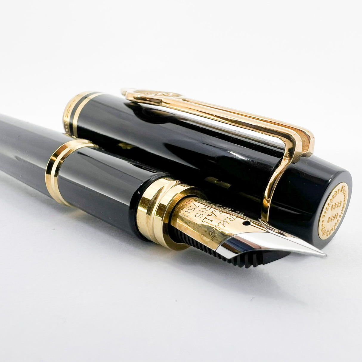 Waterman French Bi-Centennial LeMans Set - #100 Fountain Pen & Matching Ballpoint - Extra Fine 18 Kt Gold Nib