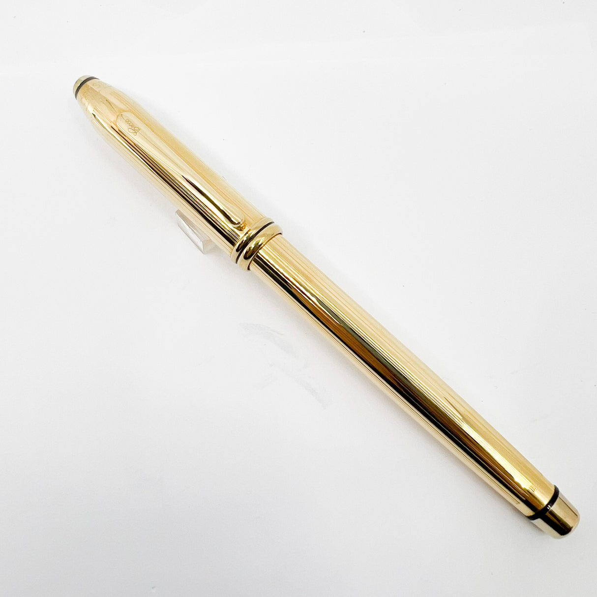 Cross Townsend Gold Plated Fountain Pen - Fine 18kt Gold Nib